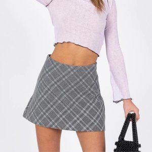 Princess Polly Fike Mini Skirt in Gray